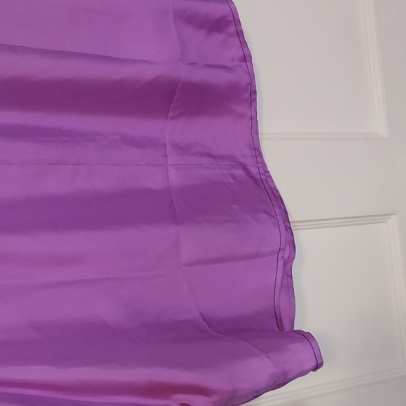 J Crew Collection Silk Twill Top Purple Navy - Picture 15 of 15